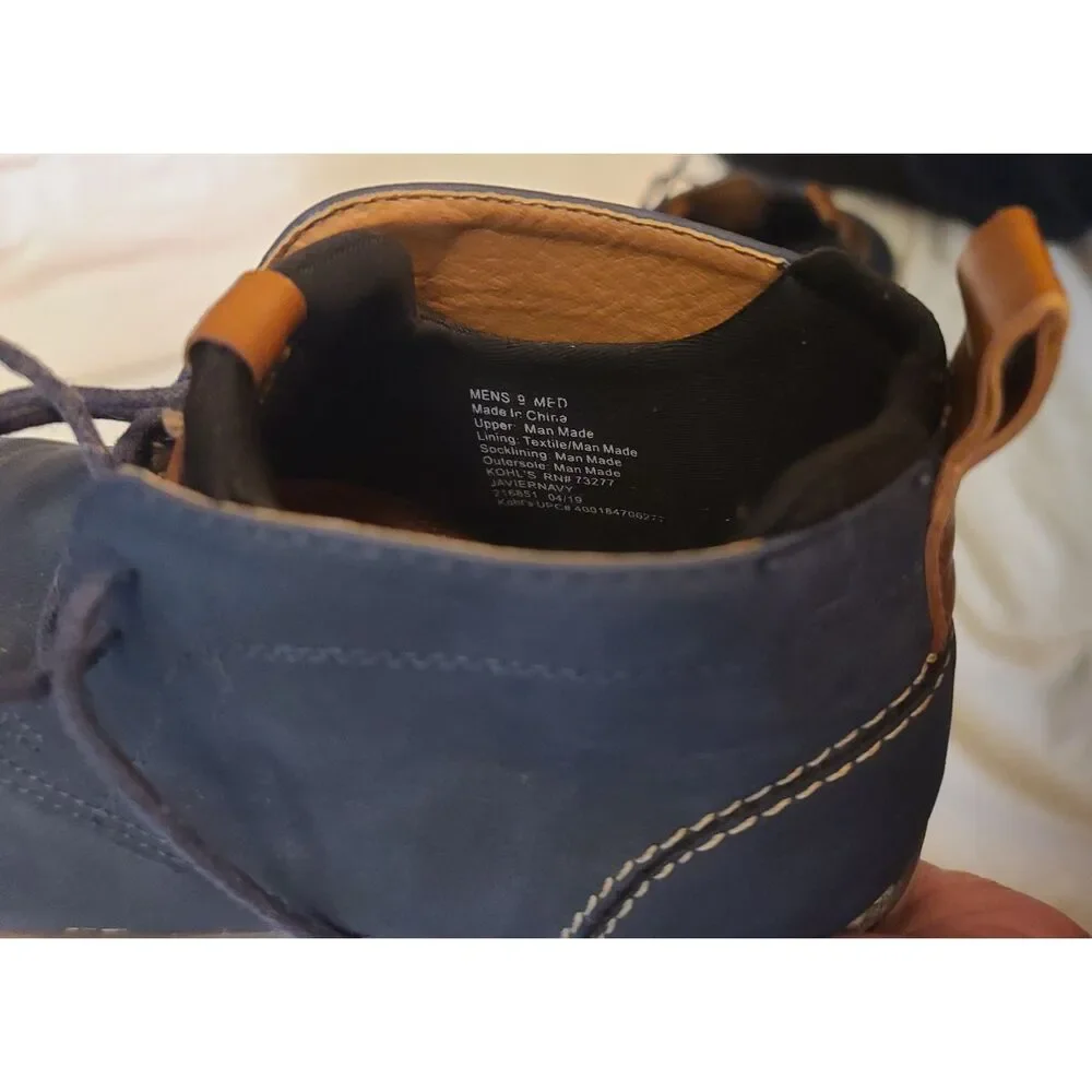 Men's‎ Javier Chukka  Navy Ortholite Boots Sz 9M Sonoma Goods For Life Vitalize